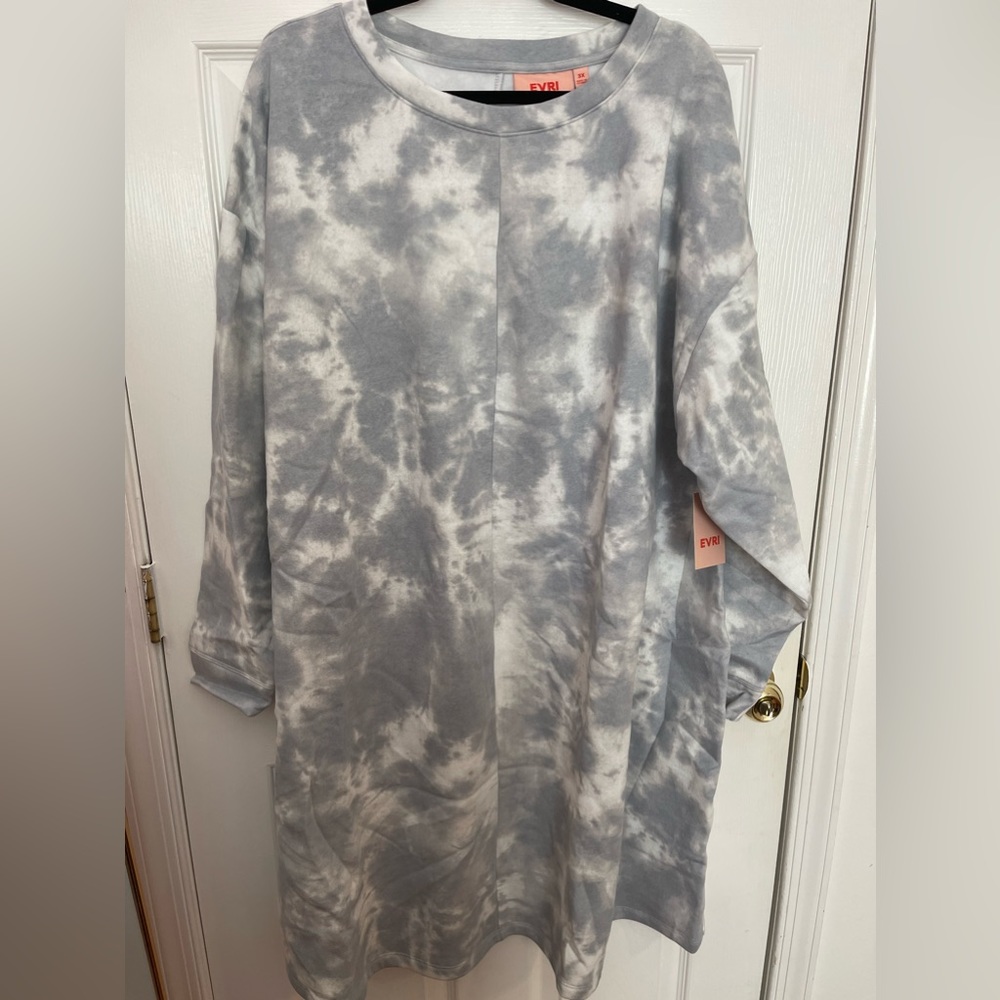 Kohls Evri Plus Size Tunic Sweatshirt NWT 3x